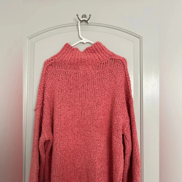 Anthropologie The Need-It Oversized Chunky Knit Mock Neck Sweater Size L - Picture 7 of 15